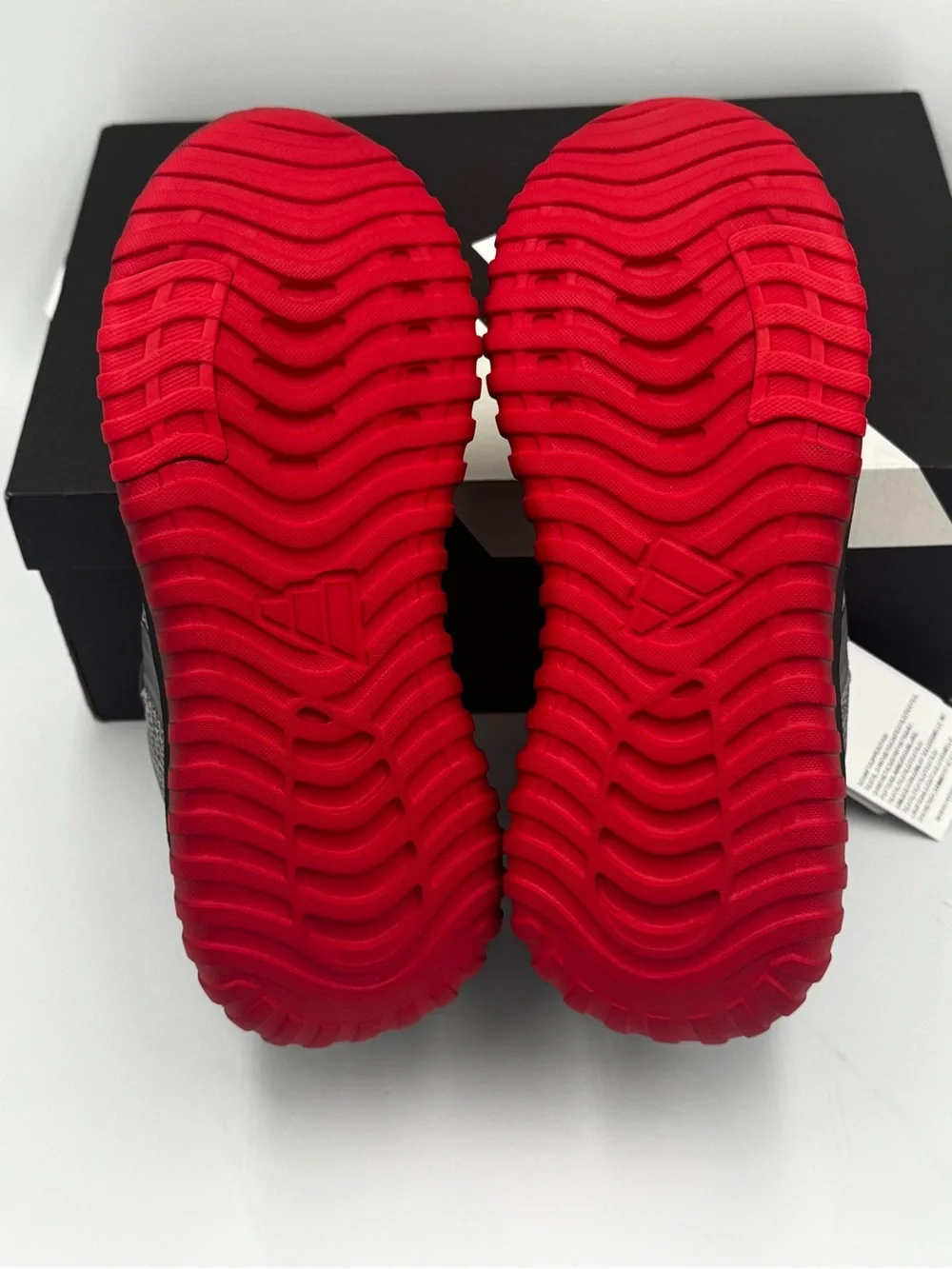 Adidas Kaptir 4.0 K Kids Shoes 1.5 Grey Five Better Scarlet Red NIB IH1841